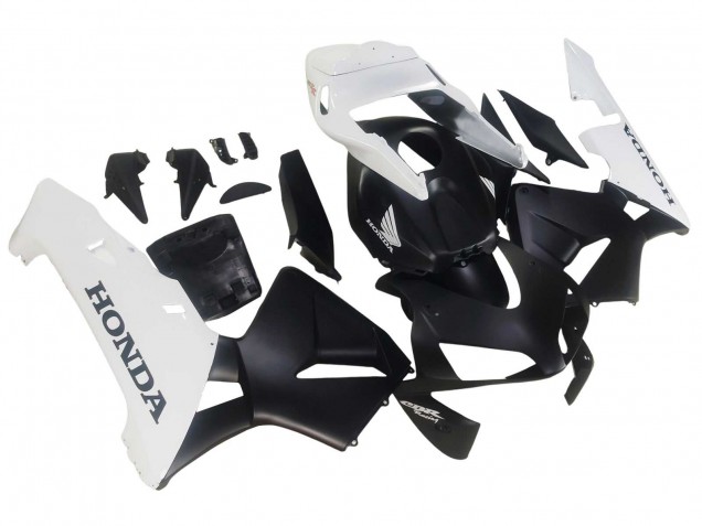 Honda CBR600RR Motorrad Verkleidung 2003-2004 - Weiss Matt Schwarz