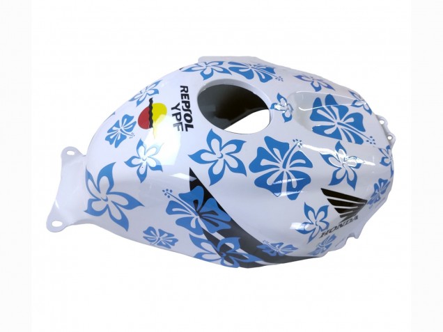 Honda CBR600RR Motorrad Verkleidung 2003-2004 - Weiss Blau Rot Nastro Azzurro 46