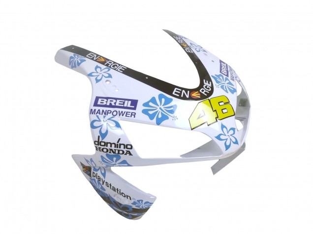 Honda CBR600RR Motorrad Verkleidung 2003-2004 - Weiss Blau Rot Nastro Azzurro 46