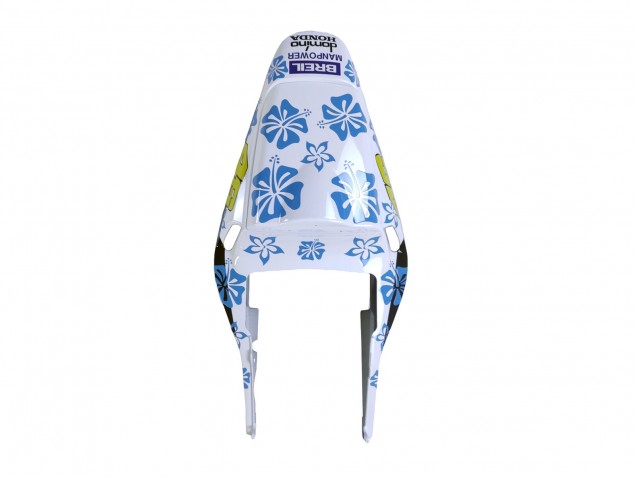 Honda CBR600RR Motorrad Verkleidung 2003-2004 - Weiss Blau Rot Nastro Azzurro 46