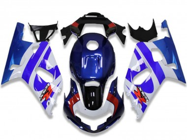 Suzuki GSXR 600/750 Motorrad Verkleidung 2001-2003 - Weiss Blau Rot Schwarz
