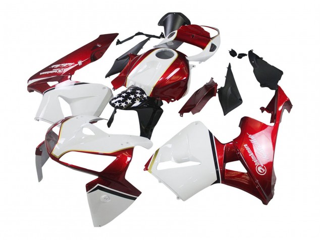 Honda CBR600RR Motorrad Verkleidung Kit 2005-2006 - Rot Weiss Schwarz
