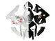 Honda CBR600RR Motorrad Verkleidung 2005-2006 - Schwarz Weiss mit Kirschblute