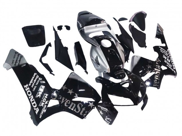 Honda CBR600RR Motorrad Verkleidung 2005-2006 - Schwarz Silber SevenStars
