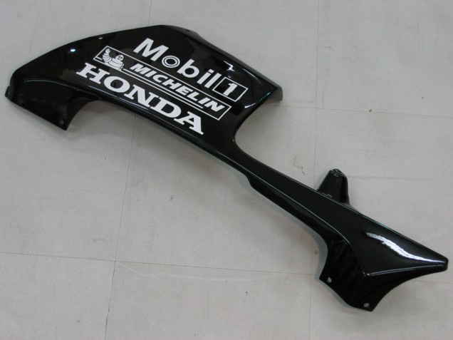 Honda CBR600RR Motorrad Verkleidung 2005-2006 - Glanzendes Schwarz Weiss West
