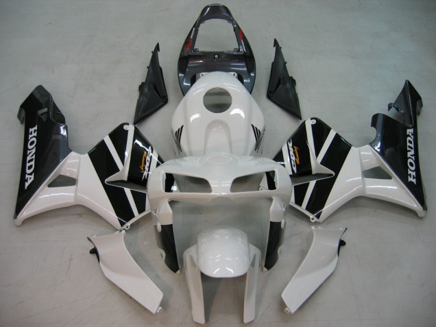 Honda CBR600RR Motorrad Verkleidung 2005-2006 - Schwarz Weiss Rennen