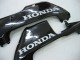 Honda CBR600RR Motorrad Verkleidung 2005-2006 - Glanzendes Schwarz Grau Flamme