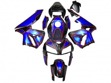 Honda CBR600RR Motorrad Verkleidung 2005-2006 - Blau Schwarz mit Rot Linie