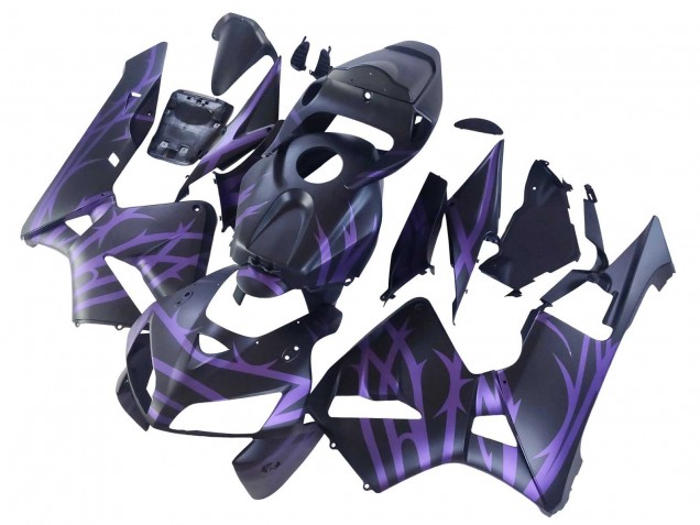 Honda CBR600RR Motorrad Verkleidung 2005-2006 - Matt Schwarz Lila