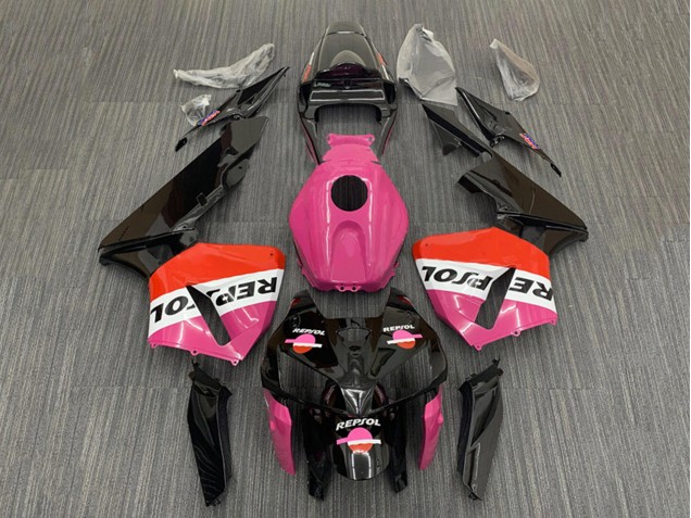 Honda CBR600RR Motorrad Verkleidung 2005-2006 - Rosa Rot Schwarz Repsol