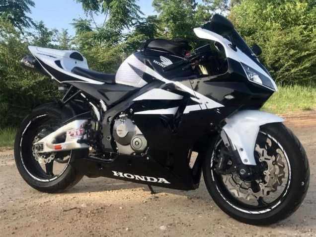 Honda CBR600RR Motorrad Verkleidung 2005-2006 - Weiss Schwarz