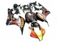 Honda CBR600RR Motorrad Verkleidung 2007-2008 - Matt Schwarz Orange Rot Rossi Repsol 46