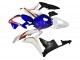 Honda CBR600RR Motorrad Verkleidung 2007-2008 - Weiss Blau Rot Glanzendes Schwarz
