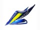 Honda CBR600RR Motorrad Verkleidung 2007-2008 - Blau Grun MoviStar Castrol
