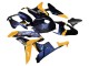 Honda CBR600RR Motorrad Verkleidung 2007-2008 - Orange Dunkel Blau Trick Star 06