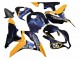 Honda CBR600RR Motorrad Verkleidung 2007-2008 - Orange Dunkel Blau Trick Star 06