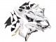 Honda CBR600RR Motorrad Verkleidung 2007-2008 - Weiss Gold Glanzendes Schwarz Playboy