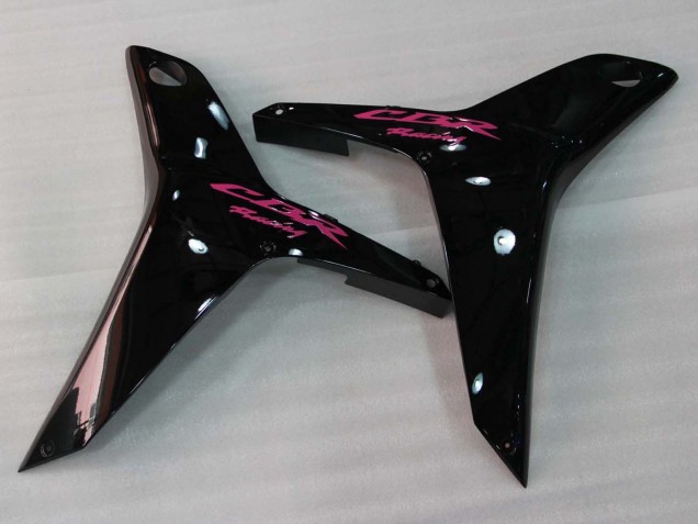 Honda CBR600RR Motorrad Verkleidung 2007-2008 - Rosa Glanzendes Schwarz Rennen