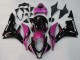 Honda CBR600RR Motorrad Verkleidung 2007-2008 - Rosa Glanzendes Schwarz Rennen