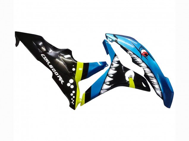 Honda CBR600RR Motorrad Verkleidung 2007-2008 - Grun Gelb Glanzendes Schwarz Hai 46