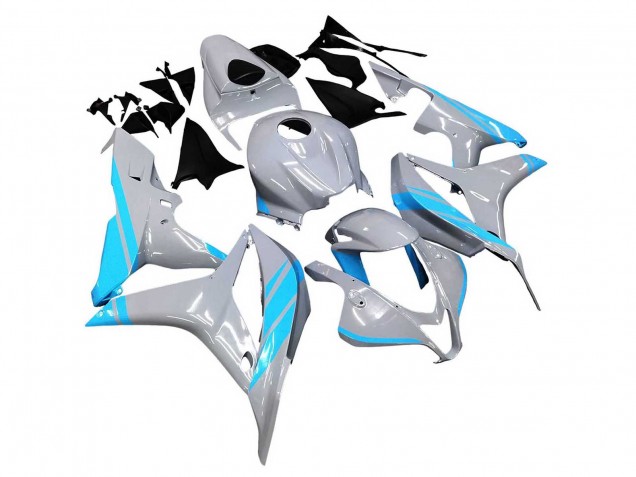 Honda CBR600RR Motorrad Verkleidung 2007-2008 - Glanzendes Grau Hellblau