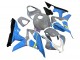 Honda CBR600RR Motorrad Verkleidung 2007-2008 - Nardo Grau Blau Weiss Glanzendes Schwarz