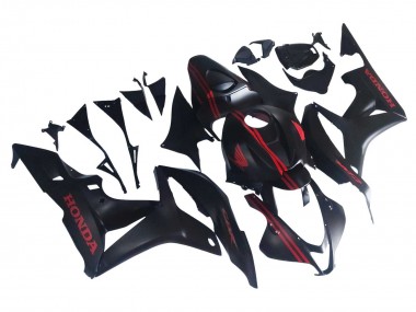 Honda CBR600RR Motorrad Verkleidung 2007-2008 - Matt Schwarz Rot