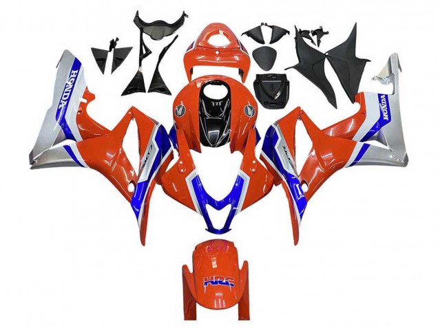 Honda CBR600RR Motorrad Verkleidung 2007-2008 - Silber Blau Rot HRC