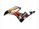 Honda CBR600RR Motorrad Verkleidung 2007-2008 - Gelb Orange Glanzendes Schwarz Rossi Repsol