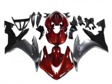 Yamaha YZF R1 Motorrad Verkleidung 2002-2003 - Rot Silber Schwarz