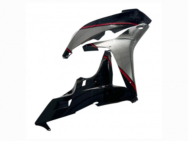 Honda CBR600RR Motorrad Verkleidung 2007-2008 - Silber Rot Glanzendes Schwarz