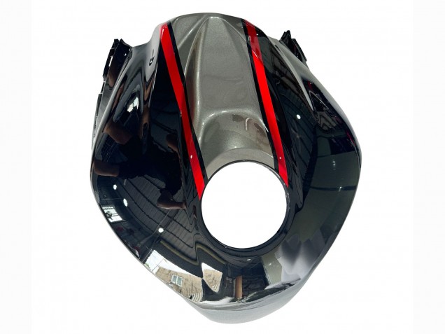 Honda CBR600RR Motorrad Verkleidung 2007-2008 - Silber Rot Glanzendes Schwarz