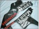 Honda CBR600RR Motorrad Verkleidung 2007-2008 - Glanzendes Schwarz Weiss West