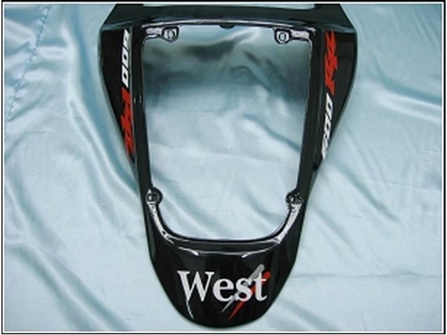 Honda CBR600RR Motorrad Verkleidung 2007-2008 - Glanzendes Schwarz Weiss West
