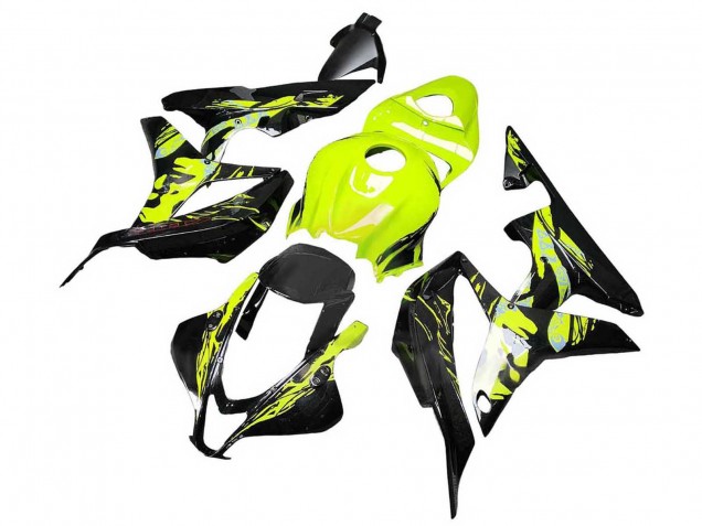 Honda CBR600RR Motorrad Verkleidung 2007-2008 - Gelb Glanzendes Schwarz