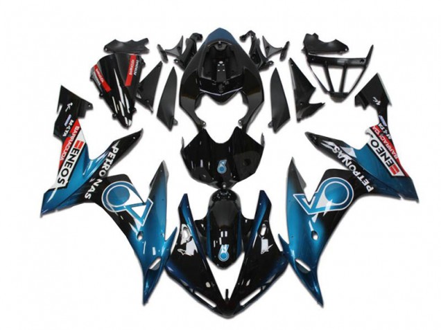 Yamaha YZF R1 Motorrad Verkleidung 2004-2006 - Blau Grun Blau Glanzendes Schwarz Rot Petronas ENEOS