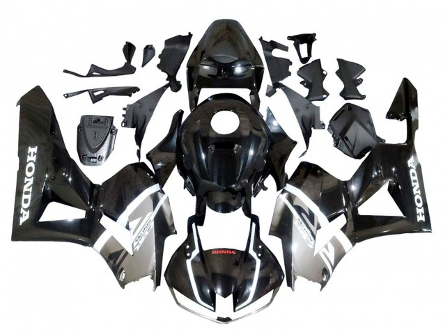 Honda CBR600RR Motorrad Verkleidung 2013-2023 - Silber Glanzendes Schwarz