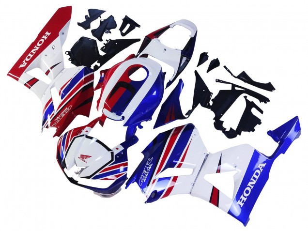 Honda CBR600RR Motorrad Verkleidung 2013-2023 - Weiss Rot Blau