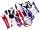 Honda CBR600RR Motorrad Verkleidung 2013-2023 - Weiss Rot Blau
