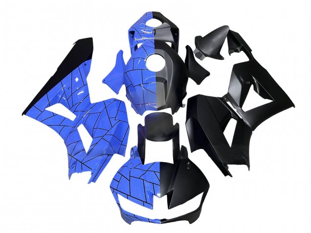 Honda CBR600RR Motorrad Verkleidung 2013-2023 - Blau Matt Schwarz