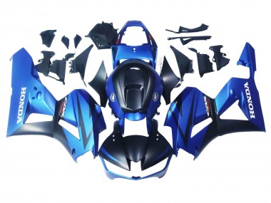 Honda CBR600RR Motorrad Verkleidung 2013-2023 - Blau Matt Schwarz Rennen