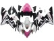 Kawasaki ZX10R Motorrad Verkleidung 2004-2005 - Schwarz Rosa Weiss Playboy Motul