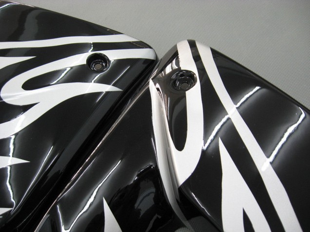 Kawasaki ZX10R Motorrad Verkleidung 2004-2005 - Schwarz Weiss