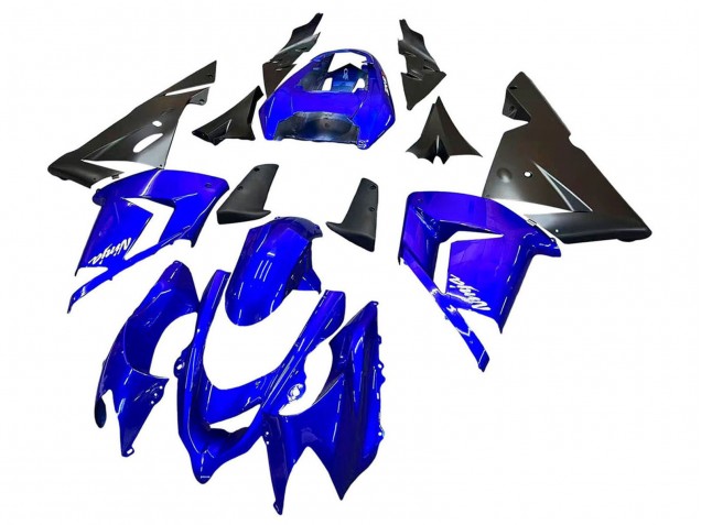 Kawasaki ZX10R Motorrad Verkleidung 2004-2005 - Blau Schwarz Ninja