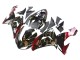 Kawasaki ZX10R Motorrad Verkleidung 2006-2007 - Schwarz Rot Gold BACARDI