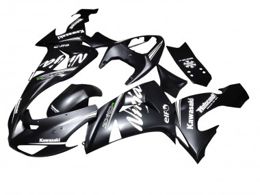 Kawasaki ZX10R Motorrad Verkleidung 2006-2007 - Matt Schwarz