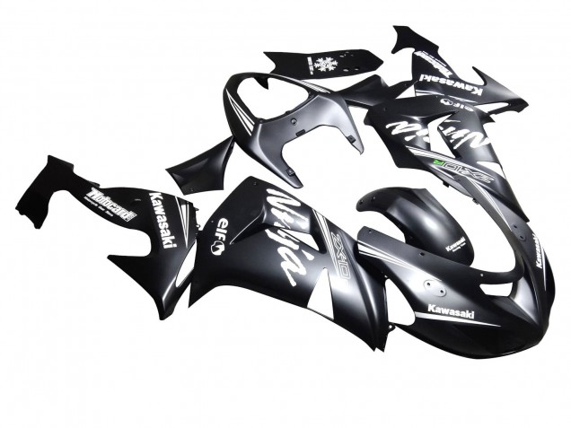 Kawasaki ZX10R Motorrad Verkleidung 2006-2007 - Matt Schwarz