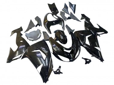 Kawasaki ZX10R Motorrad Verkleidung 2006-2007 - Glanzendes Schwarz