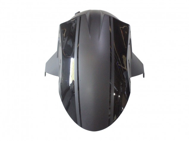 Kawasaki ZX10R Motorrad Verkleidung 2006-2007 - Matt Schwarz Glanzendes Schwarz