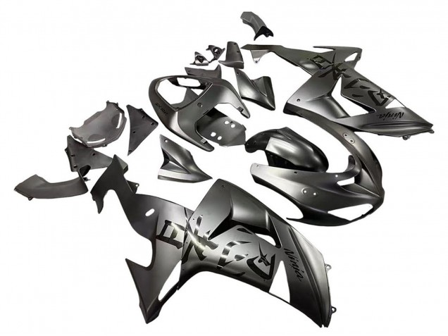 Kawasaki ZX10R Motorrad Verkleidung 2006-2007 - Matt Grau